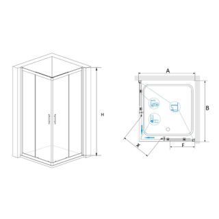 Душевой уголок RGW SV-81B 1000х1000х1950